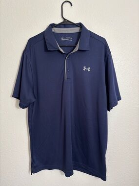 Under Armour Navy Blue Golf Polo